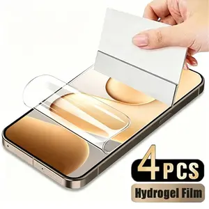 4pcs High Definition Hydrogel Screen Protector, Full Coverage, Easy Install, Bubble-Free, Scratch-Resistant, for Honor 600 Lite 400 Lite 400 PRO 400 200 Smart 200 200 PRO 200 Lite 90 Smart 100 100 PRO 90 90 Lite  Devices