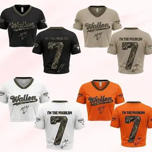 Still The Problem #7 Wallen Croptop Baseball Jersey | Country Music 2 Sided Unisex Baseball Jersey