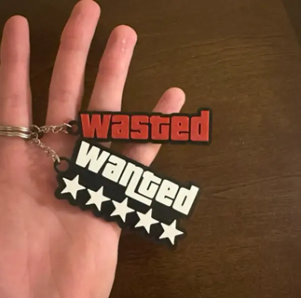GTA Wanted and Wasted Keychain