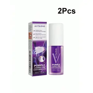 30ml Purple Whitening Toothpaste, Removes Stains And Yellow Teeth, Eliminates Bad Breath, Reduces Tooth Sensitivity, Used To Remove Dental Plaque, Personal Care Cleaning Toothpaste, Most People, A Must-Have