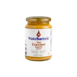 Coconut Curry Sauce | Mildly Sweet Spicy Cooking Sauce Serve with Egg Noodles, Protein & Traditional Garnishes - 9.8 fl oz Jar