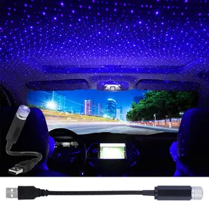 USB Star Projector Night Light,Portable Adjustable Romantic Interior Car Roof Lights,Portable Star Lamp Projector Decorations for Car,Ceiling,Bedroom