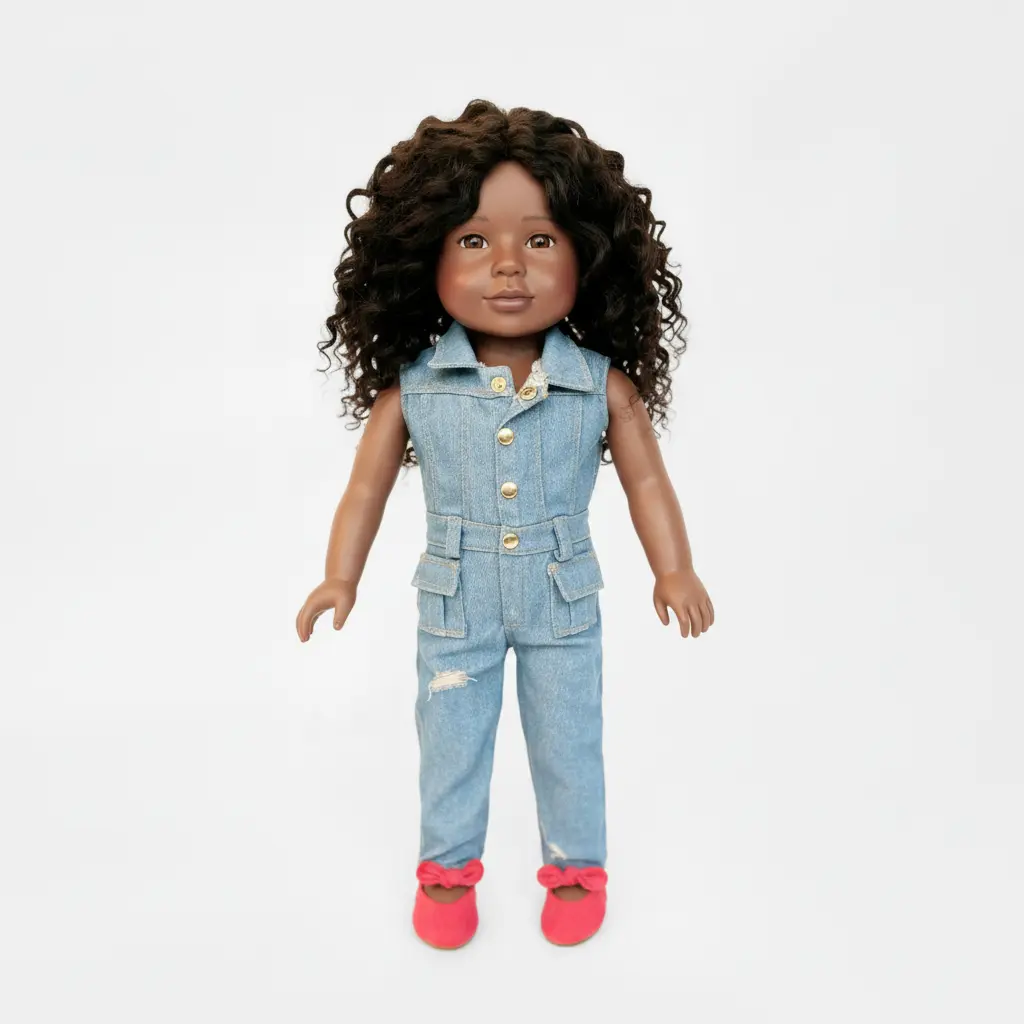 18-Inch London Future Architect Confidence Doll for Girls, Real Hair Original Doll with Affirmation Cards