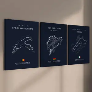 Wooden Framed Canvas Painting, 3 Counts Famous Regional Canvas Posters, Exquisite Wall Decoration, Art Wall Decorations, Home Decoration Poster, Modern Home Decoration, Print, Canvas Prints, Modern Abstract Art