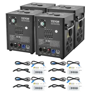 VEVOR Cold Spark Machine, 4 Pack 700W Output Fireworks Controllers, 6.6 - 16.4ft Adjustable Height, with Advanced DMX System, LED Screen, Portable Handle, Aluminum Alloy for Stage DJ Wedding Event, PartyVEVOR Super Brand Day