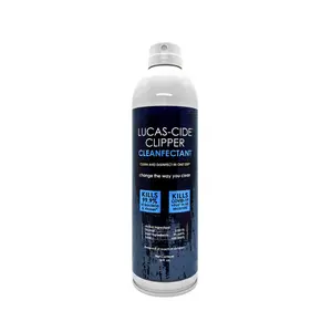 Lucas-Cide Clipper Disinfectant Spray, 16oz Fresh-Scented Liquid Cleaner for Hair Trimmers & Clippers