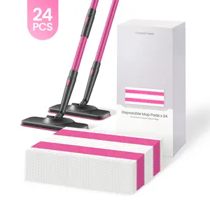 Schenley 24-Pack Disposable Pads for All-in-One Steam Mop, High-Quality Replacement Cleaning Pads, Instant Setup, No Washing Needed, Fits Models SLFCSM064 & SLFCSM063