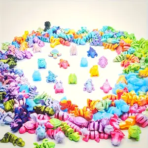 3D Printed Mini Animal Micro Landscape Decor Set, Cute Collectible Figurines, Perfect Home and Office Decoration, Unique Party Favors with Various Animal Designs, Nature Ornaments