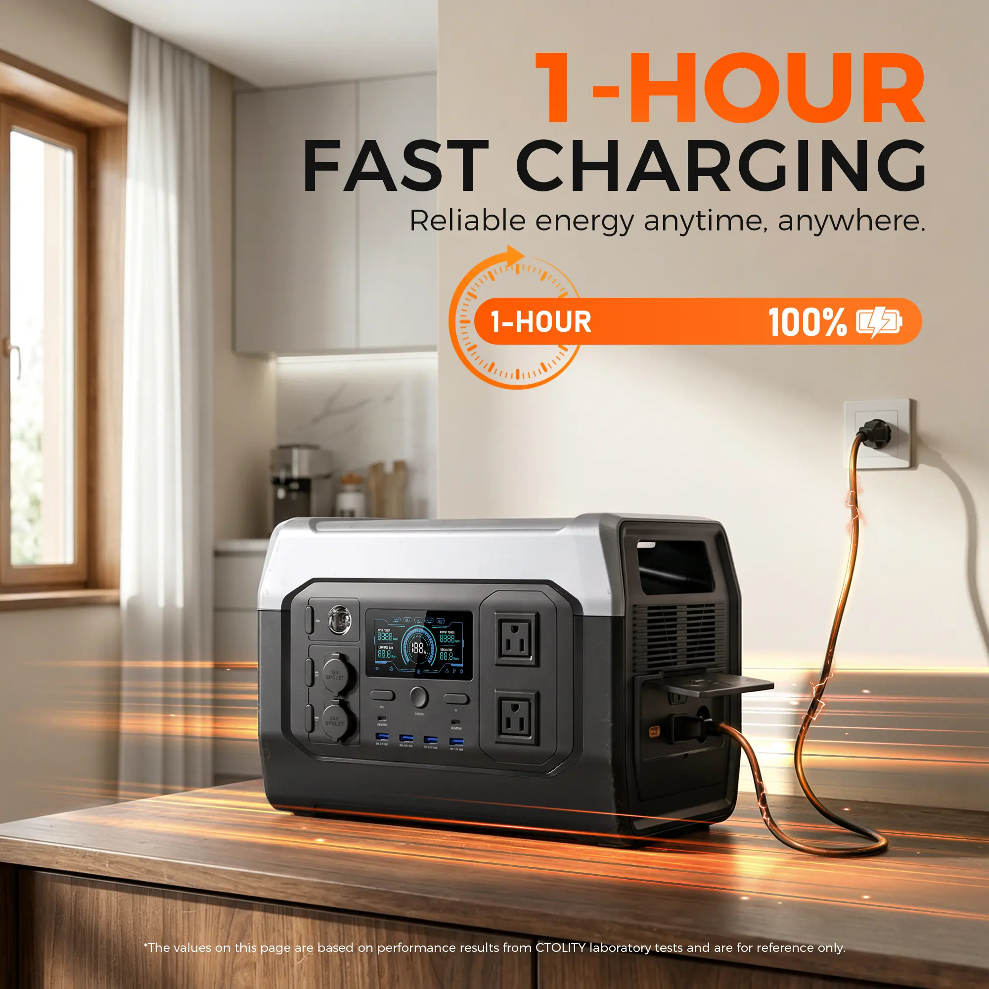 [Summerfinds] CTOLITY XP1000 Portable Power Station, 1800W 1024Wh Expandable LiFePO4 Solar Generator, 1.2 Hour Fast Charging, Emergency Backup for RV, Camping, Road Trips & Home Blackouts