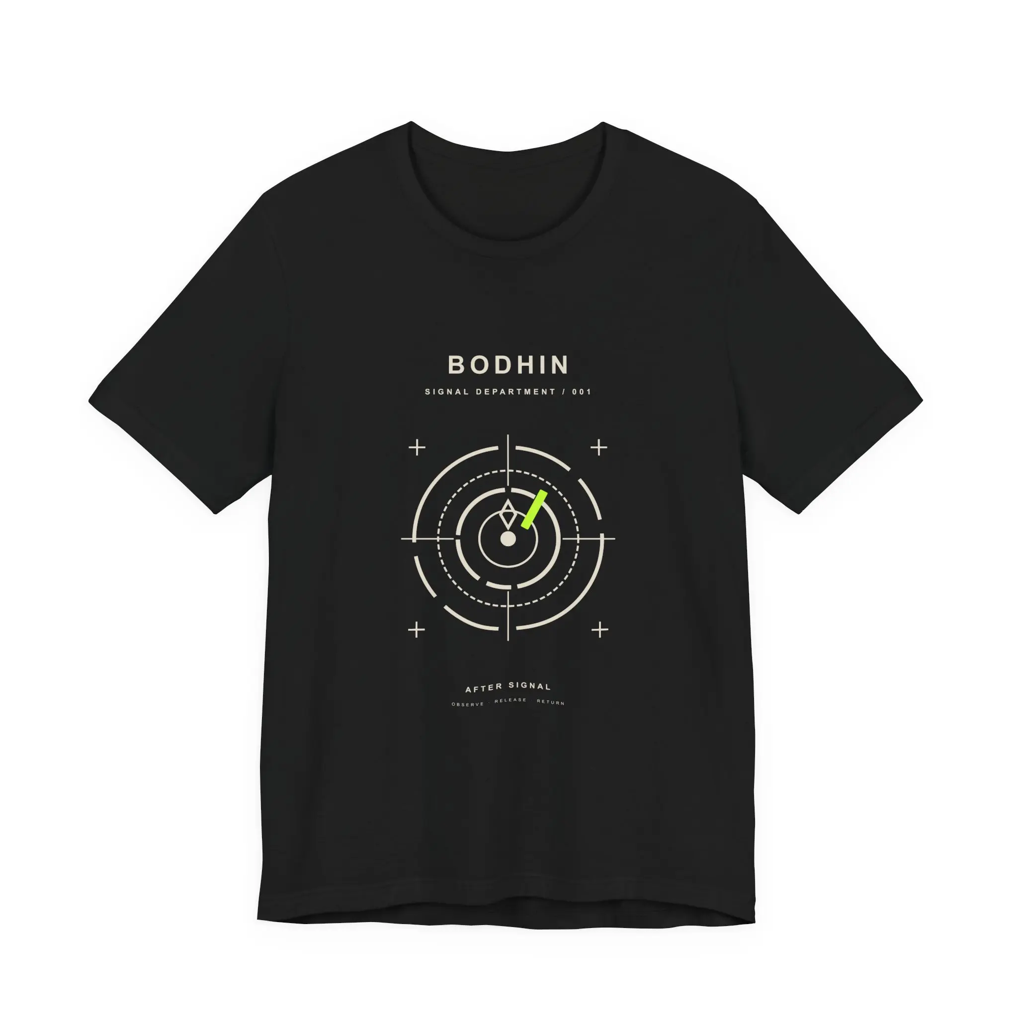 Signal Department 001 Unisex Graphic Tee | Bella+Canvas 3001 Ring-Spun Cotton | Bodhin Apparel