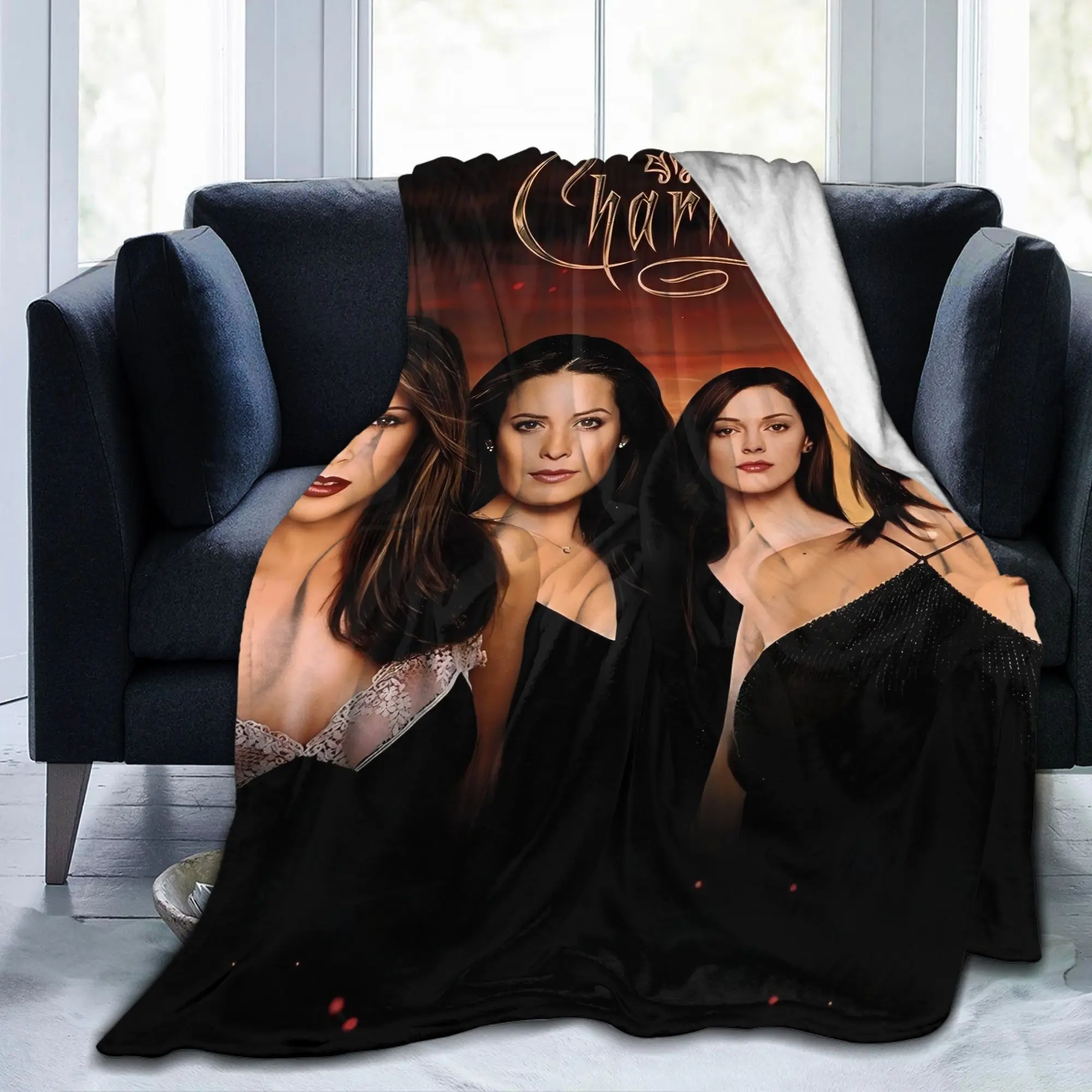 Charmed TV Show Blanket Ultra-Soft Flannel Bed Blanket Featuring Witchy Sisterhood Artwork, Ideal Cozy Cover For Sofa, Travel Blanket For Adventures, And Magical Decorative Blanket For Fans Of Fantasy And Drama