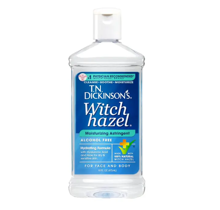T.N. Dickinson's Witch Hazel Alcohol Free Moisturizing Astringent | 100% Natural Witch Hazel | Calms, Nourishes, Hydrates Skin | for Face & Body | 16 Fl Oz