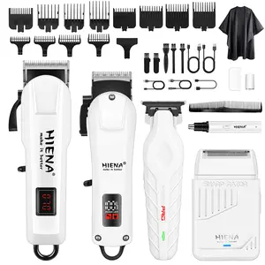 Men's Professional Hair Clipper Set, Barber-Grade 5-Piece Cordless Grooming Kit – LED Display, Smooth Anti-Tangle Trimming, All-in-One for Hair & Beard, Includes Precision Styling Tools + Storage Box. A Premium Gift for Boyfriend/Husband