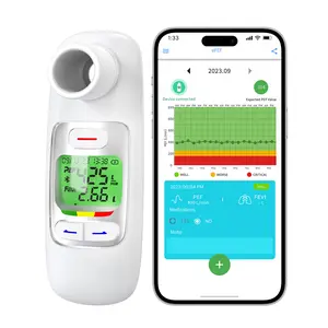 Sonmol Digital Peak Flow Meter, Digital PEF FEV1 Monitor for Asthma