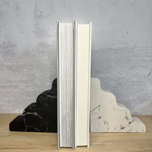 Swift and Stone | Wavy Book End , Door Stop | Aqua Resin