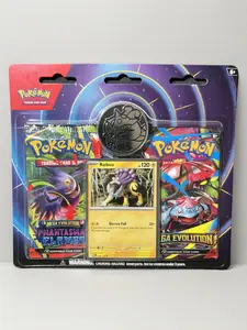 Pokémon blister (2 pack + 1 promo) Contains 1 Phantasmal flames and 1 mega evolution booster packs