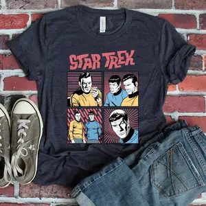 Star Trek Original Series Vintage Comic Pop Panels T-Shirt