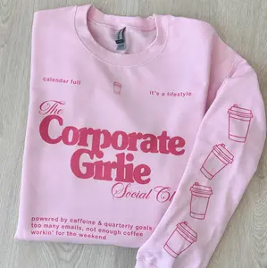 'Corporate Girlie Social Club' Crewneck Sweatshirt