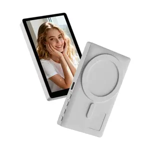 Magnetic Phone Vlog Selfie Monitor Screen for iPhone & Android, Wireless Screen Mirroring, Bluetooth-compatible Remote, Selfie Vlog Live Stream, Smartphone Camera Accessories