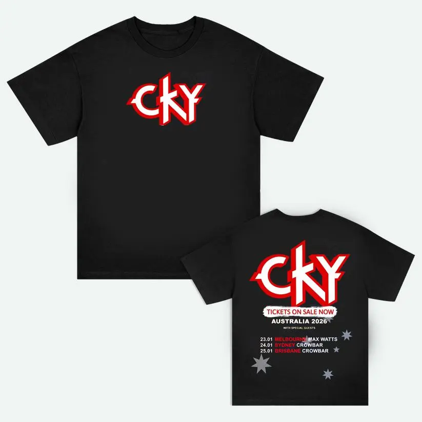 CKY Australia 2026 Tour Inspired Graphic Shirt – Double Sided Fan Tee All Size S-5XL HGA04802