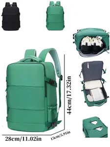 Unisex Fashion Backpack, Durable Material, Large Capacity, Adjustable Straps, Shoe Compartment, Multiple Pockets, Multi Purpose Rucksack, Traveler Essentials Backpack, Travel, Commute, Outdoor