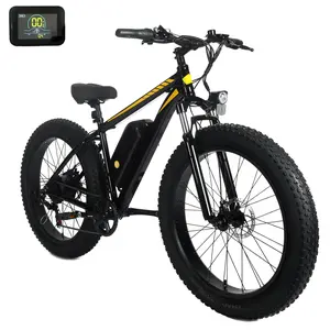 GARVEE Electric Bike for Adults, Peak 1500W Brushless Motor with Removable Battery, 26" x 4.0 Fat Tires, 7-Speed E-Bike for Off-Road Adventures, Mountain Ebike Max Ranges of 50 Miles