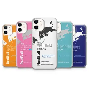 Red Bull Phone Case Energy Drink Cover for iPhone 17Pro, 16, 15, 14, 13, 12, 11