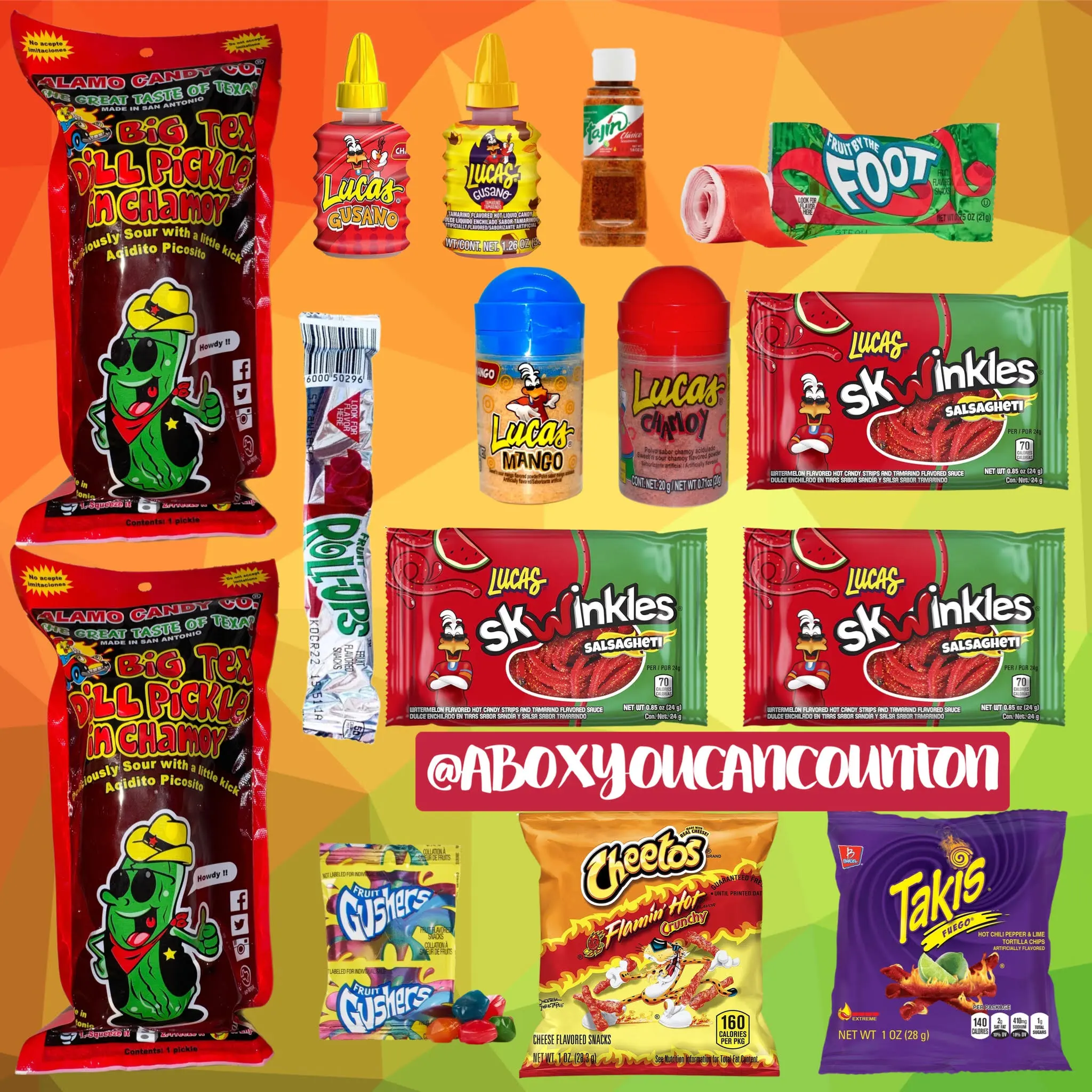 chamoy Kit Includes 15 Items Total Watermelon Skwinkles