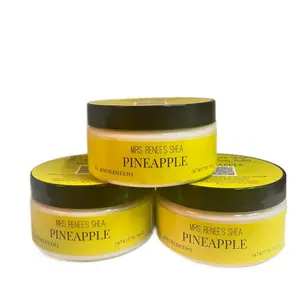 Mrs.Renee’s Shea: Pineapple 8 oz Whipped Butter with Long-Lasting Scent, Gluten-Free, Paraben-Free, and Preservative-Free for Skincare and Fragrance