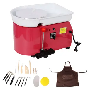 Professional Pottery Wheel for Adults,11inch Ceramic Forming Machine,60-300RPM Adjustable Speed,Foot Pedal Control & Detachable Basin,Ideal for Art Craft DIY and Pottery Work