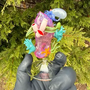 Handmade Borosilicate Glass Coral Reef Sculpture