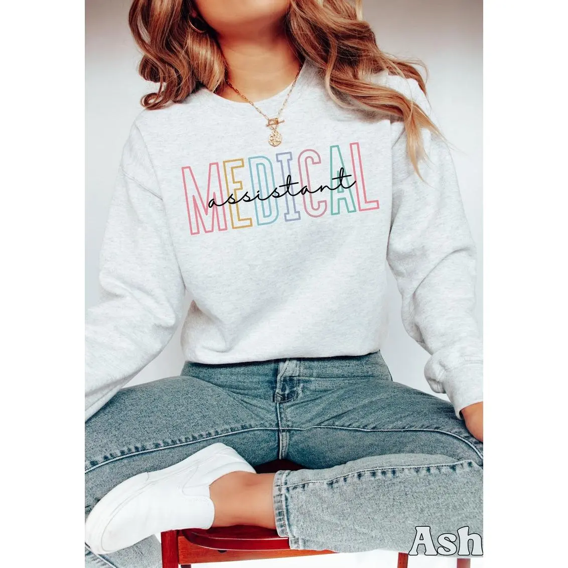 Medical Assistant Sweatshirt Cute Medical Assistant Crewneck Sweater, Gift For Medical Assistant Graduate, Medical Assistant Student Shirt