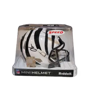 Chad "Ocho Cinco" Johnson signed mini helmet, color rush.