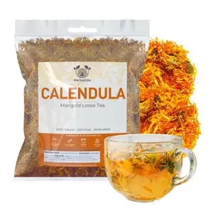 Herbalista Premium Dried Calendula Flower Petals Tea (2 oz | 58g) | Wild Harvested Marigold for Loose Leaf Teas, Cocktail Infusions, Salves & Culinary Uses | 100% Natural, Edible & Fresh | Flores de Caléndula