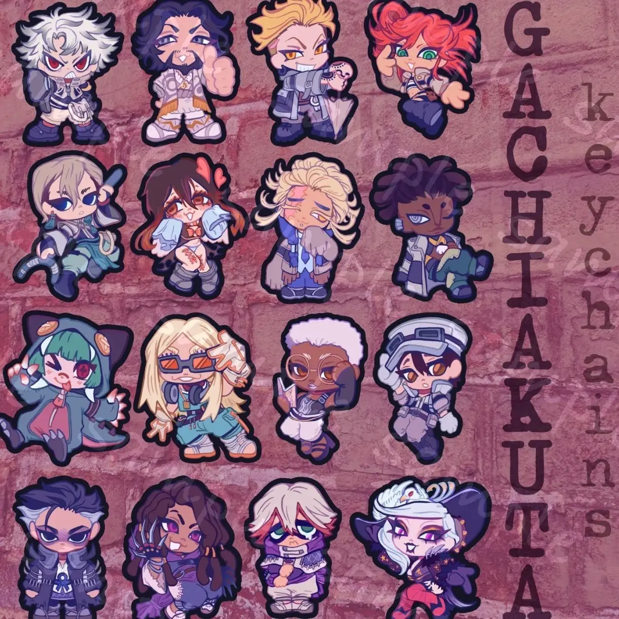 GACHIAKUTA keychains 2.5"