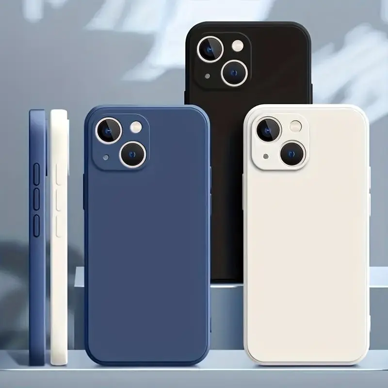 Aesthetic Ultra-Thin Luxury Matte Polycarbonate Hard Cellphone Case for Multiple iPhones - Black Full Body Cover, Mobile Phone Accessories for iPhone 11,11 Plus,12,12 Plus,13 Mini,13 Pro Max,14 Plus,15,15 Plus,16 Plus,17 Series Protection, Iphone 17