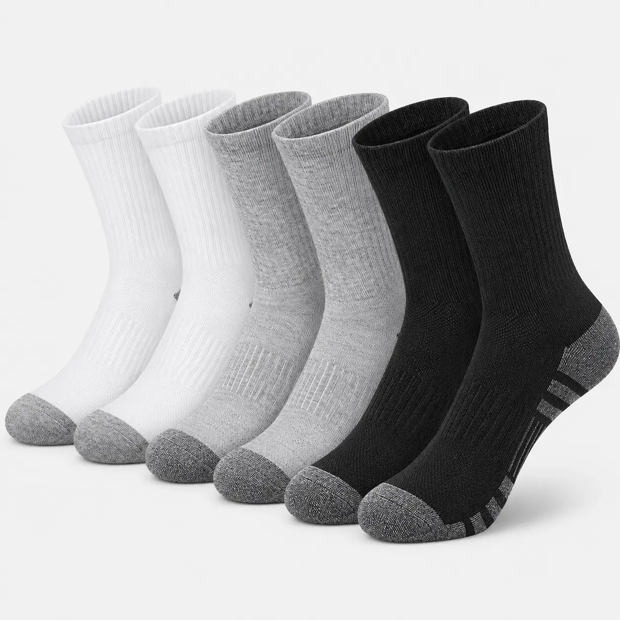 6/12 Pairs Men's Outdoor Gym Socks High Quality Comfortable Soft Ground-Gripping Football Large Size New Style