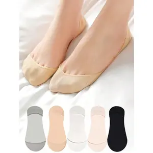 10 pairs womens soft breathable ankle short socks perfect for spring summer in solid colors white and black anti slip boat sock design also great as Christmas gift for her