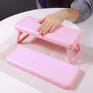 Foldable Nail Armrest, 1 Piece, Nail Art Hand Support, Manicure Hand Pillow, Foldable, Heightened for Nail Lamps, Nail Salon Wrist Rest, Portable Hand Stand, Nail Pillow Armrest, Nail Table Supplies, Nail Art Tool.