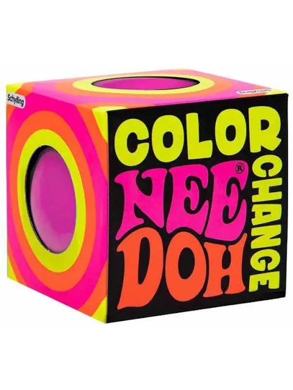 Schylling NeeDoh Color Change Pink Fidget Toy Sensory Stress Ball