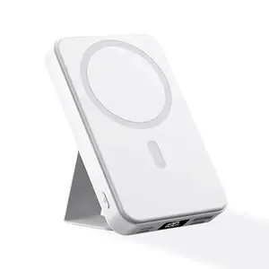 Magnetic Wireless Portable Charger with Stand, Foldable Power Bank with Type-C Cable LED Display 22.5W 10, 000mAh PD Fast Charging Lighting Battery Pack for iPhone 16/15/15 Plus/15 Pro/15 Pro Max, iPhone 14/13/12 Series