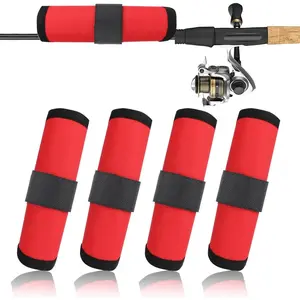 Fishing Lure Covers for Rod | Rod Armour Lure Wrap | Fishing Hook Covers | Rod Sleeves Fishing | Fishing Pole Sleeve | Fishing Rod Sleeves | 4-Pack Bait Gloves