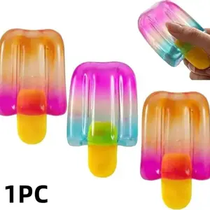 Ice Cream Squeeze Squishy Toy, Soft Relief Ball & Gummy Fidget, Ideal for Stress Relief, Perfect Easter Gift for Adults