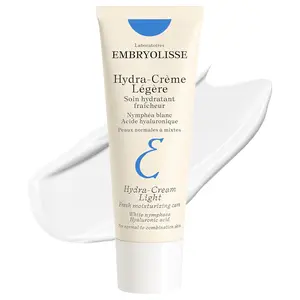 Embryolisse Hydra-Cream Light Moisturizer, Refreshing Gel Cream with Hyaluronic Acid for Normal to Combination Skin, 1.35 Fl Oz Moisture Skincare