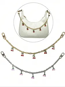 Trendy Cherry Bow Pendant Decoration Chain Bag Extender, Stylish Accessory for Handbags, Unique Customization for Fashion Lovers, Extended Chain