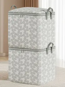 4 sizes Foldable Clothes Storage Box With Handles, Large Capacity Breathable Wardrobe Clothes Storage Box With Handle And Zipper, Reinforced Portable Storage Bag For Blankets, Bedding, Space Saving Closet Organizer For Bedroom, Home, Dorm