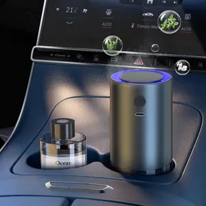 Smart Car Air Freshener, Car Air Freshener Diffuser with 100ml Perfume, Automatic Switch Smart, Rechargeable Aromatherapy Machine, Automatic Two Spray Modes, Ocean Scent, Light Fragrance Type