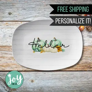 Modern Fall Personalized Platter