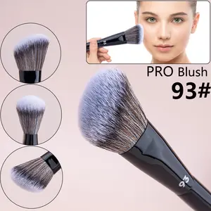 1PCS 93 # Angled Blush Brush Pro Cream Powder Liquid Blusher Makeup Brushes High Quality  Angled Blusher Silhouette Makeup Tool