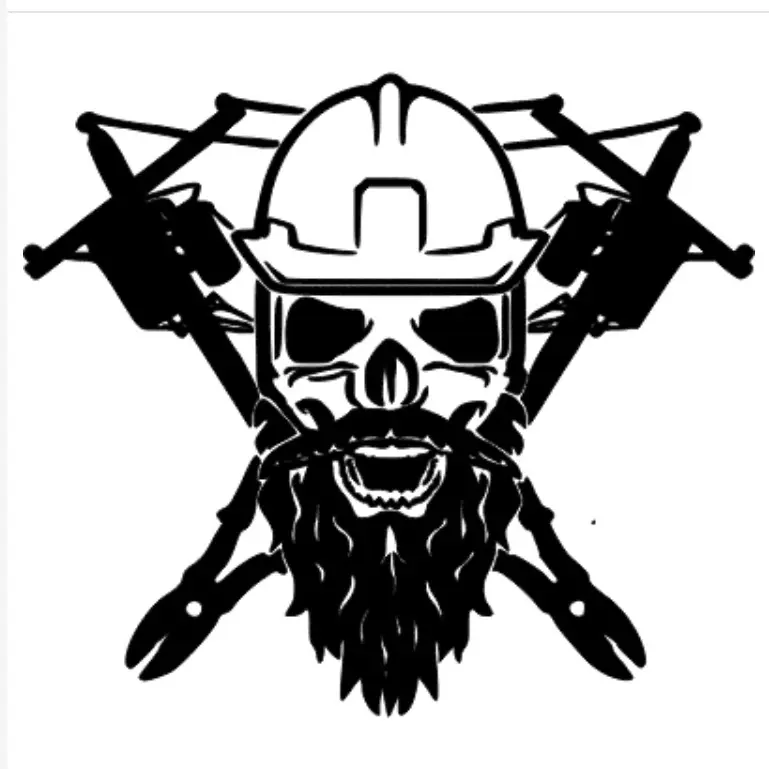 Lineman car decal
